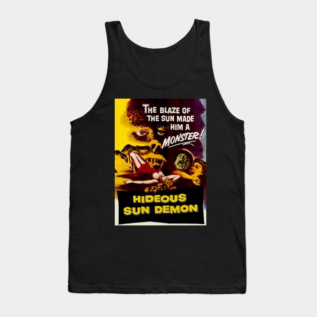 Classic Science Fiction Movie Poster - Hideous Sun Demon Tank Top by Starbase79